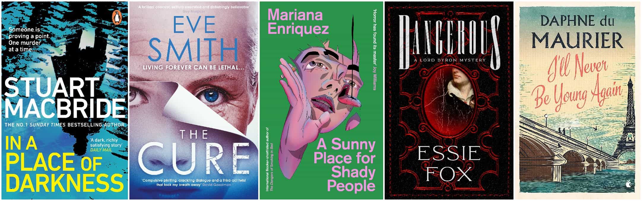 In a Place of Darkness, The Cure, A Sunny Place for Shady People, Dangerous, I'll Never Be Young Again