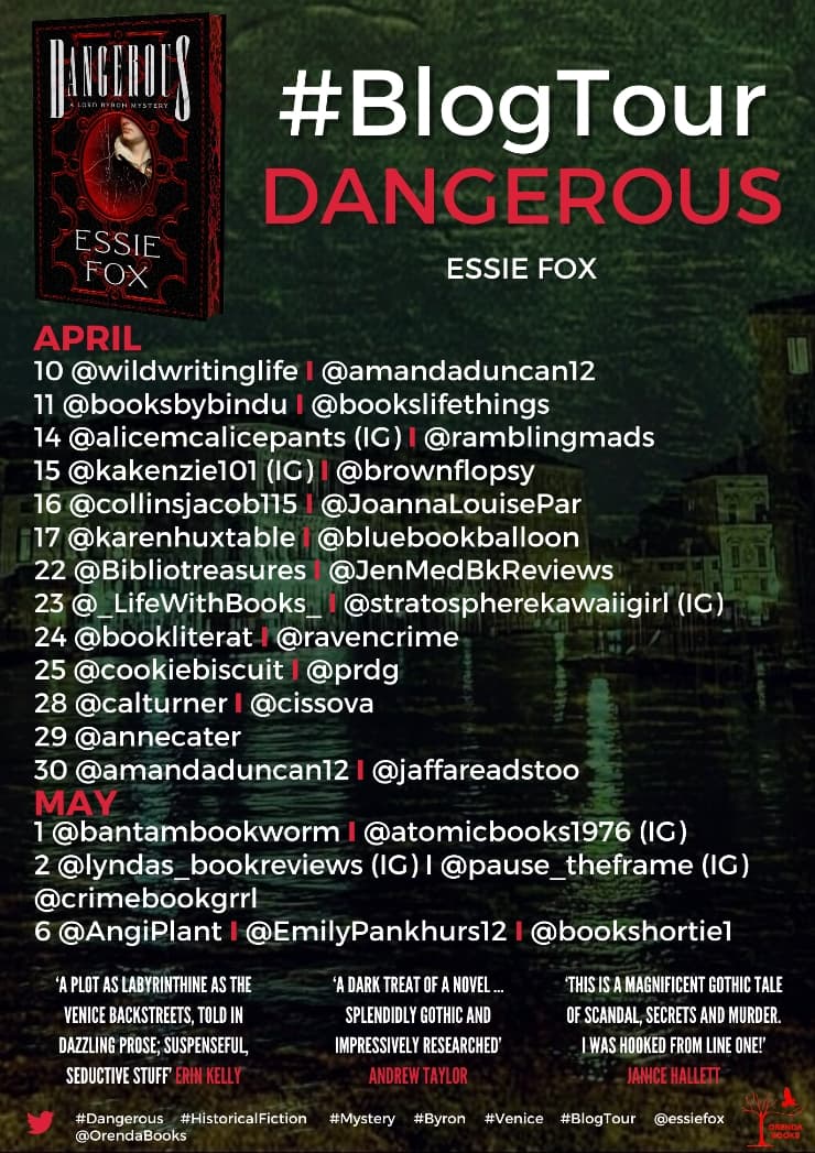 Dangerous blog tour banner