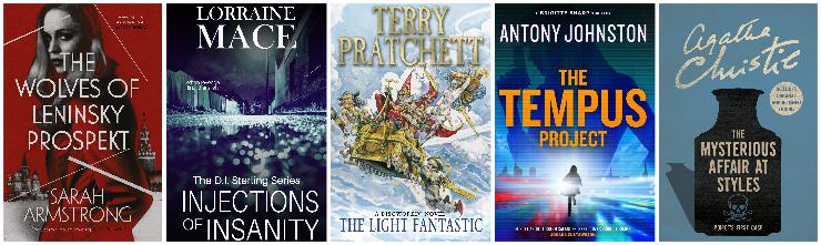 The Wolves of Leninsky Prospekt, Injections of Insanity, The Light Fantastic, The Tempus Project, The Mysterious Affair at Styles