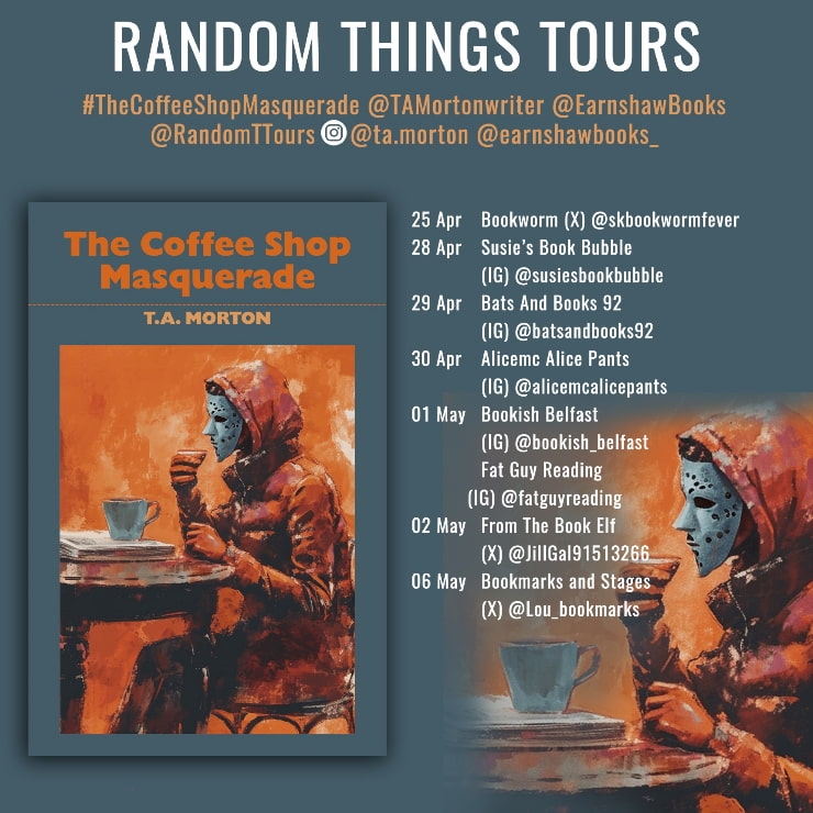 The Coffee Shop Masquerade blog tour banner