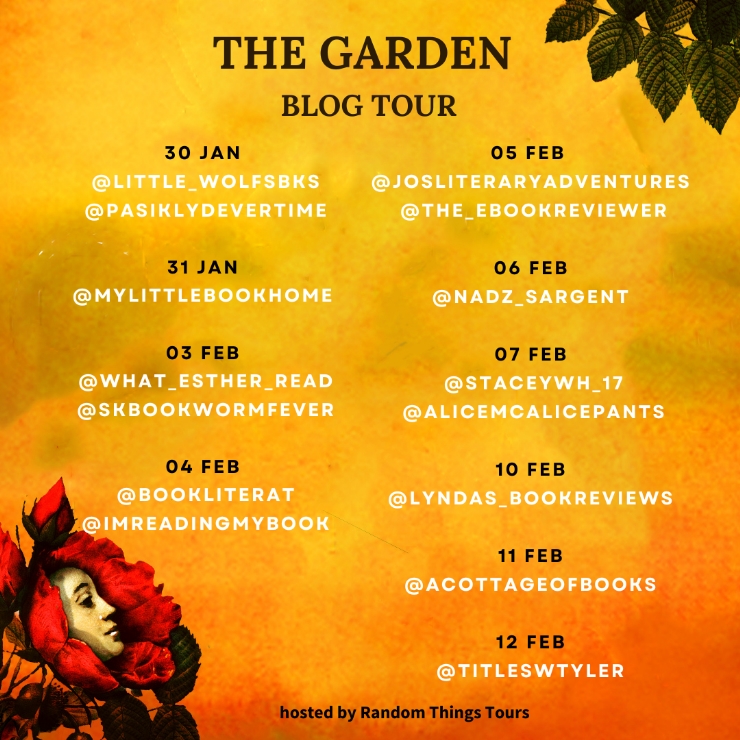The Garden blog tour banner