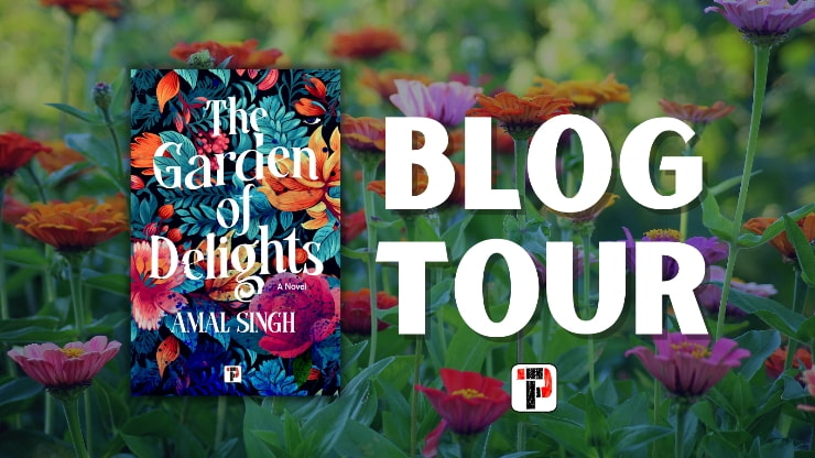 The Garden of Delights blog tour banner